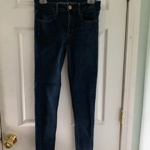 AEO dark blue jeggings size 6